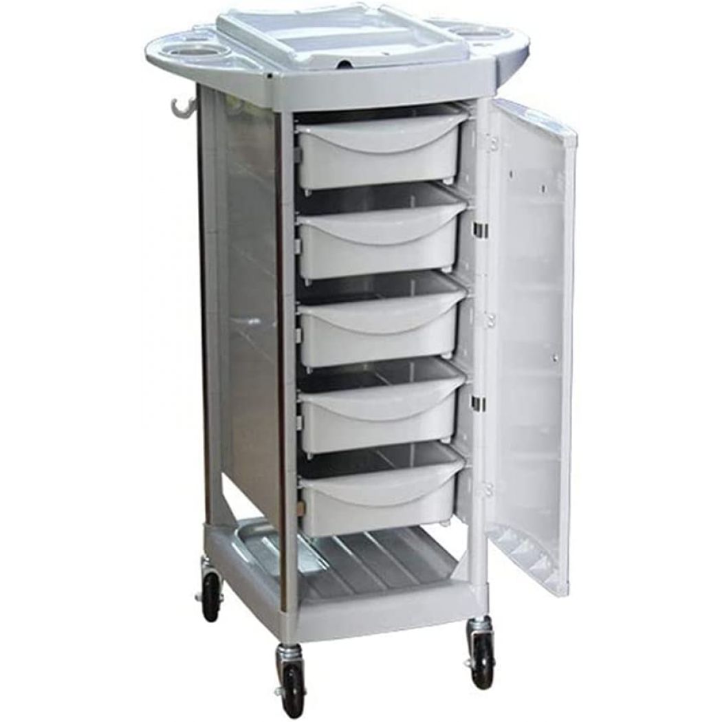 Stylish Beauty Salon Trolley Makeup Hairdressing Storage Drawers